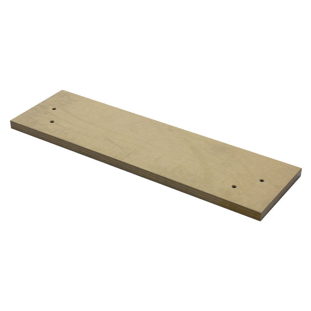 美容室 セット面になるブラウンカラーウォールシェルフ　裏面