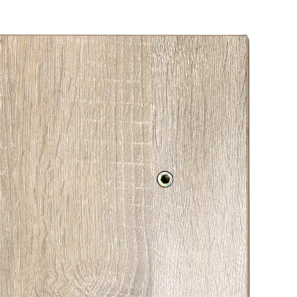 美容室 セット面になるナチュラルウッドカラーウォールシェルフ　ディテール