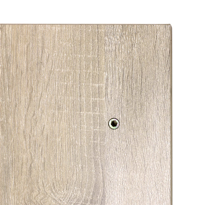 美容室 セット面になるナチュラルウッドカラーウォールシェルフ　ディテール