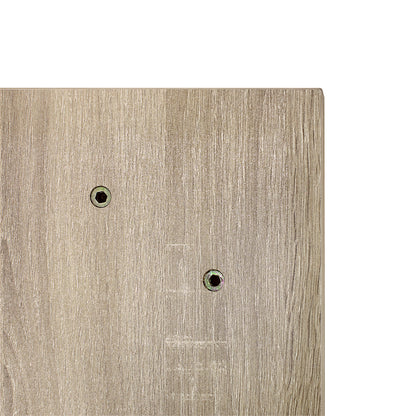 美容室 セット面になるナチュラルウッドカラーウォールシェルフ　ディテール