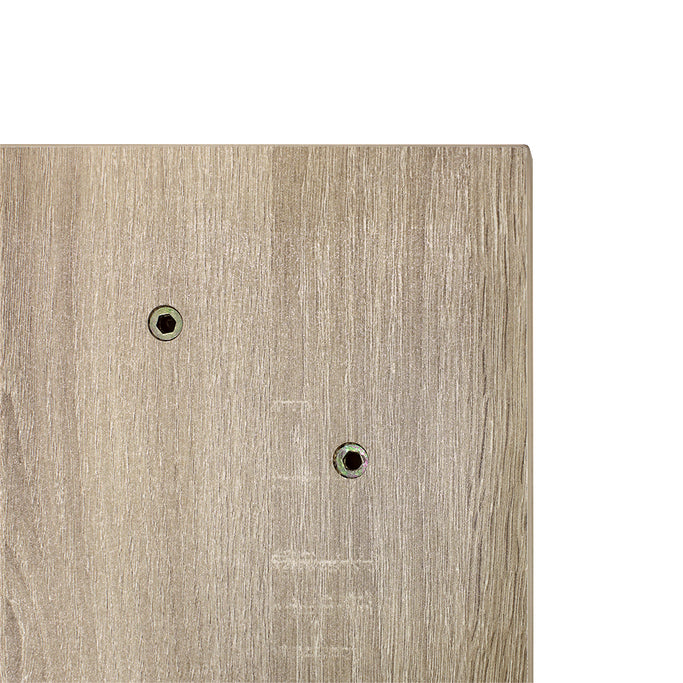 美容室 セット面になるナチュラルウッドカラーウォールシェルフ　ディテール