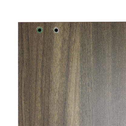 美容室 セット面になるブラウンカラーウォールシェルフ　ディテール