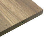 美容室 セット面になるブラウンカラーウォールシェルフ　ディテール