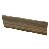 美容室 セット面になるブラウンカラーウォールシェルフ　横面