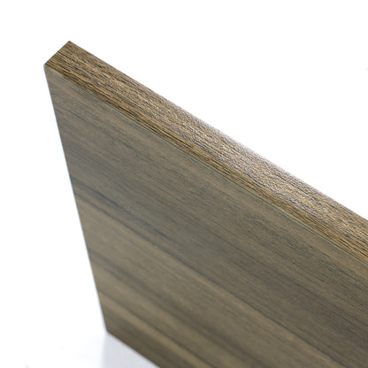 美容室 セット面になるブラウンカラーウォールシェルフ　ディテール