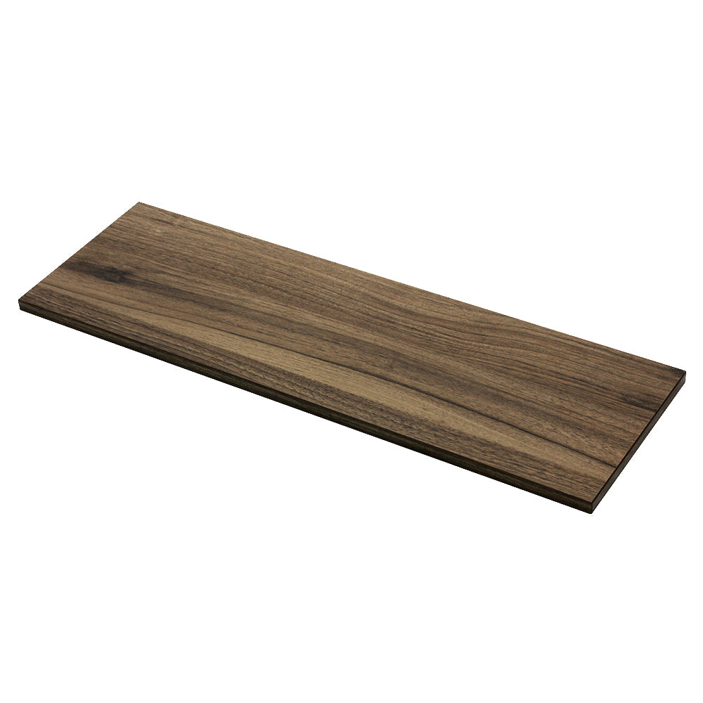 美容室 セット面になるダークブラウンカラーウォールシェルフ　裏面