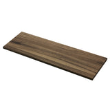 美容室 セット面になるダークブラウンカラーウォールシェルフ　裏面