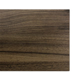 美容室 セット面になるダークブラウンカラーウォールシェルフ　ディテール