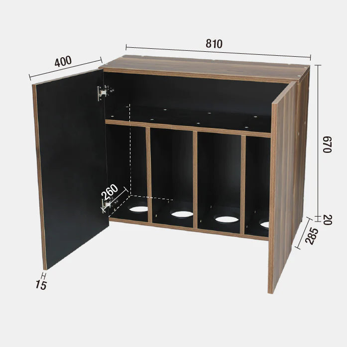 シャンプーキャビネット ダブルH690 DBW 上台