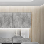 おしゃれな美容室にあるモルタルカラーのシャンプーキャビネット【上台】