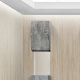 モルタル色シングル扉のシャンプーキャビネット【上台】