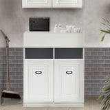 ホワイト色モールディングありシャンプーキャビネット【下台】