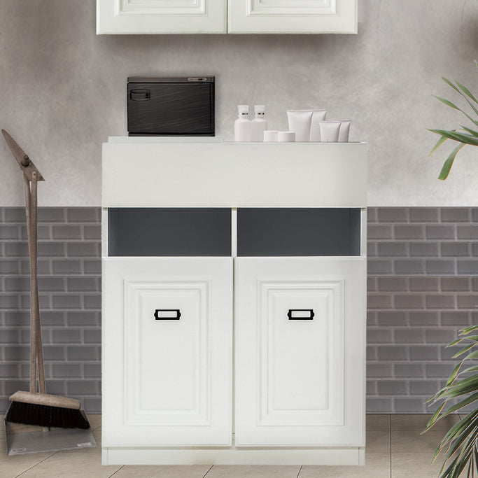 ホワイト色モールディングありシャンプーキャビネット【下台】