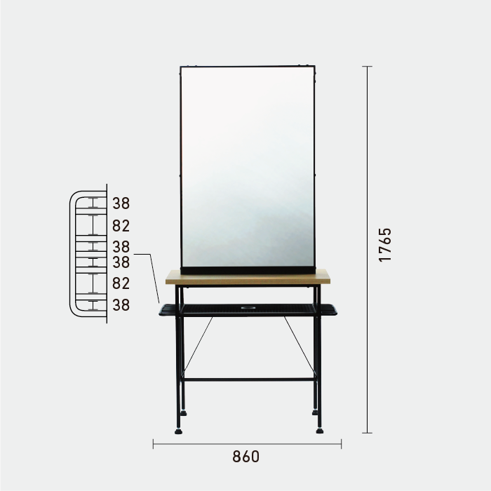 ブラックｘナチュラルウッドｘブラック