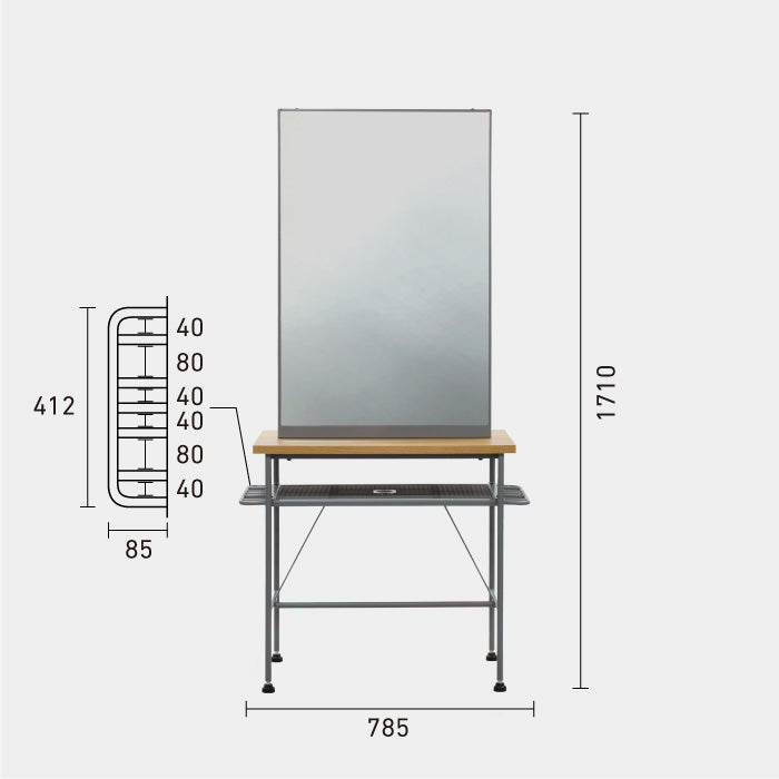 グレー×ナチュラルウッド×グレー