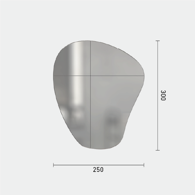 ウォールアートミラーのサイズ表