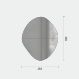 ウォールアートミラーのサイズ表