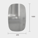 【MRO23】ウォールアートミラーのサイズ : 650x1000mm