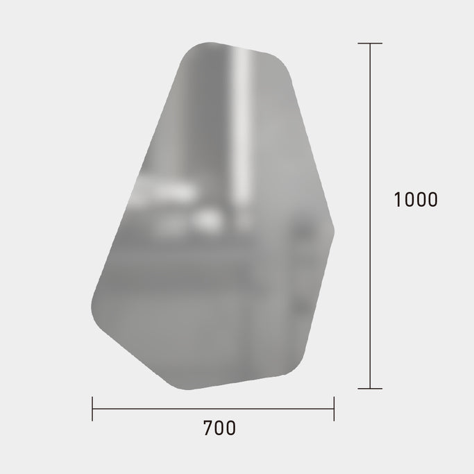 【MRO25】ウォールアートミラーのサイズ : 700x1000mm