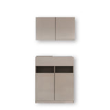 フラットシャンプー キャビネット 組立式【SET】450mm BGA