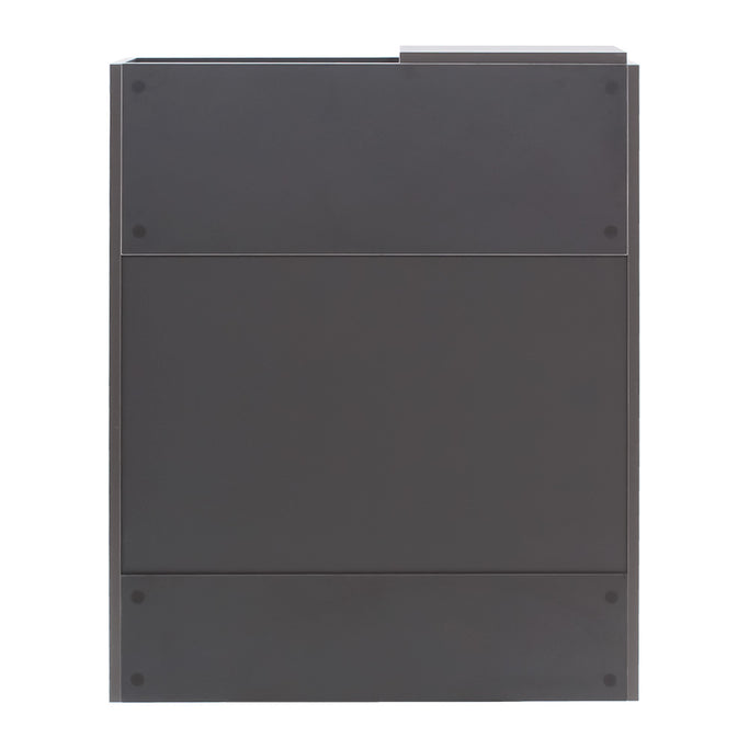 ダークグレー色フラットシャンプーキャビネット【下台】