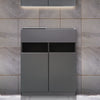 ダークグレー色フラットシャンプーキャビネット【下台】