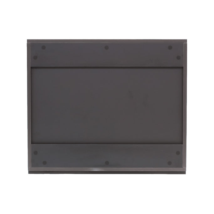 ダークグレー色フラットシャンプーキャビネット【上台】