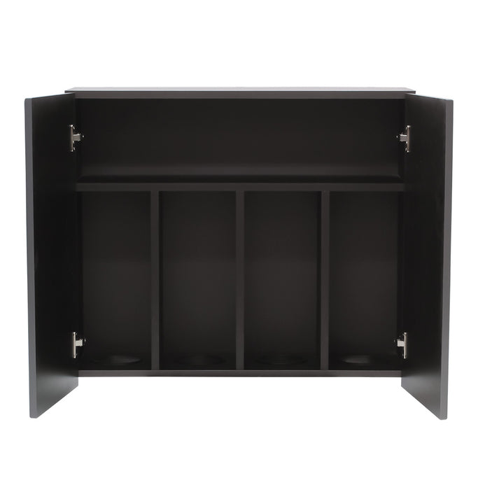 ダークグレー色フラットシャンプーキャビネット【上台】