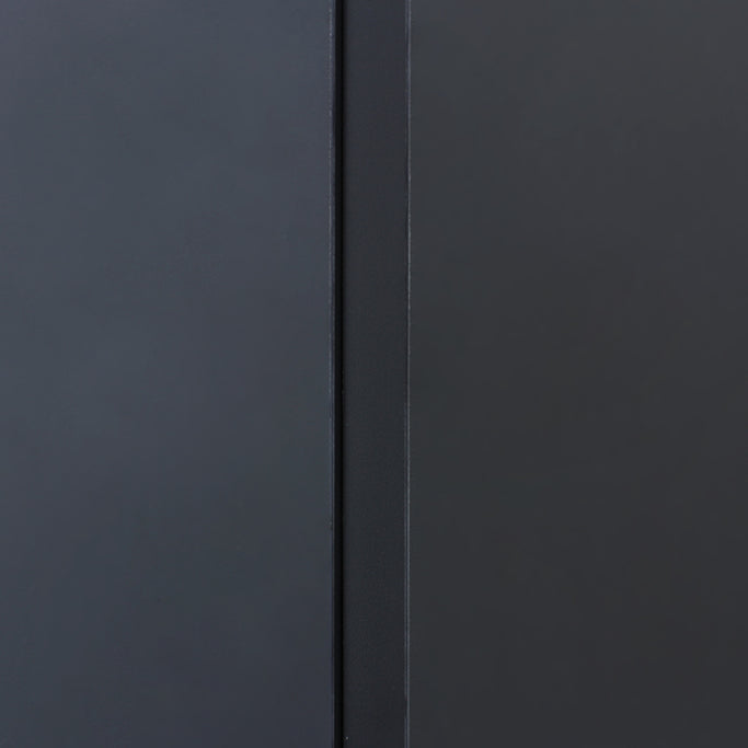 フラットシャンプーキャビネット【上台】 405mm ダークグレー　黒色部分素材