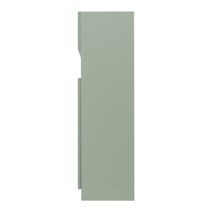 アッシュグリーン色フラットシャンプーキャビネット【下台】