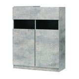 モルタル色シャンプーキャビネット【下台】斜め1