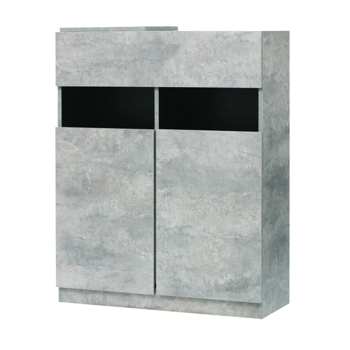 モルタル色シャンプーキャビネット【下台】斜め1