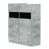 モルタル色シャンプーキャビネット【下台】斜め2