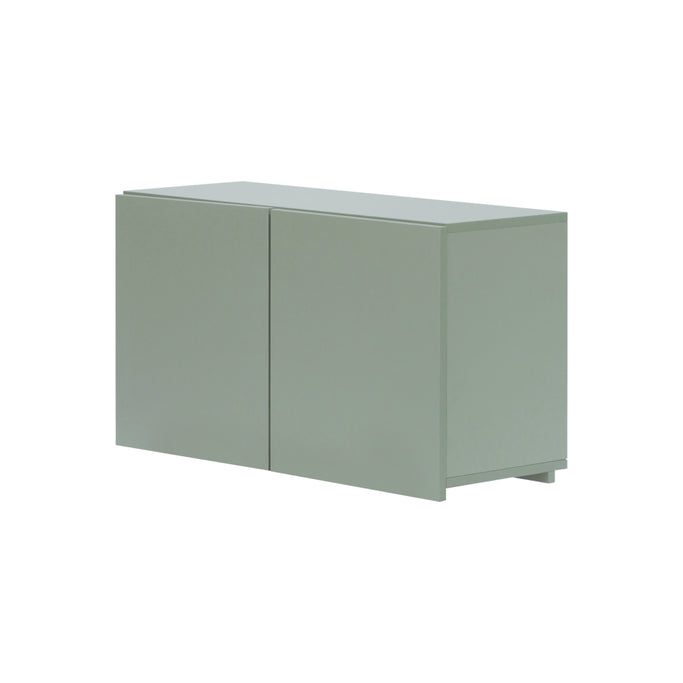 フラットシャンプーキャビネット【上台】高さ450mm アッシュグリーン色