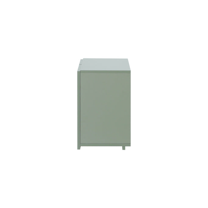 フラットシャンプーキャビネット【上台】高さ450mm アッシュグリーン色