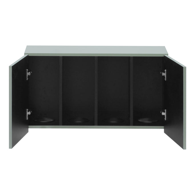 フラットシャンプーキャビネット【上台】高さ450mm アッシュグリーン色