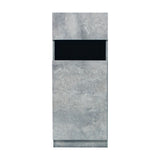 モルタル色シングル扉のシャンプーキャビネット【下台】正面