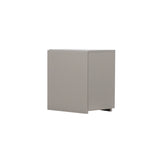 ベージュグレー色シングル扉のシャンプーキャビネット【上台】斜め2