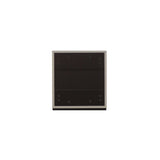 ベージュグレー色シングル扉のシャンプーキャビネット【上台】裏面