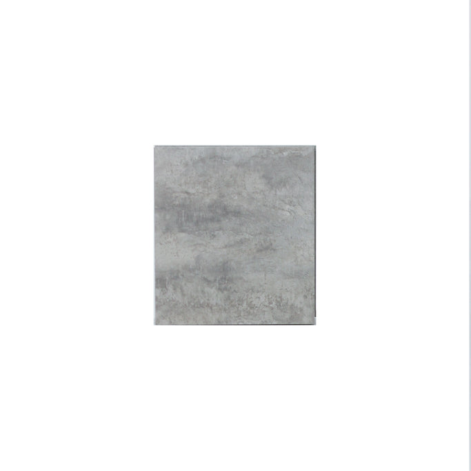 モルタル色シングル扉のシャンプーキャビネット【上台】正面