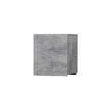 モルタル色シングル扉のシャンプーキャビネット【上台】斜め