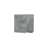 モルタル色シングル扉のシャンプーキャビネット【上台】斜め2