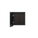 モルタル色シングル扉のシャンプーキャビネット【上台】中身の状態