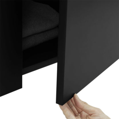 ブラック色フラットシャンプーキャビネット【上台450】の詳細