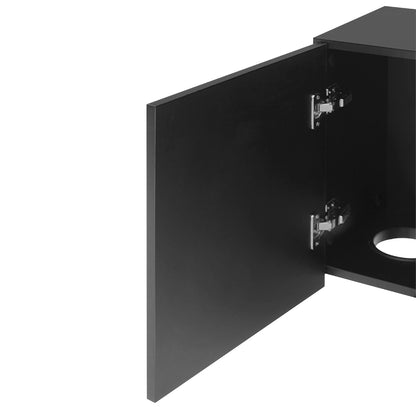 ブラック色フラットシャンプーキャビネット【上台450】の詳細