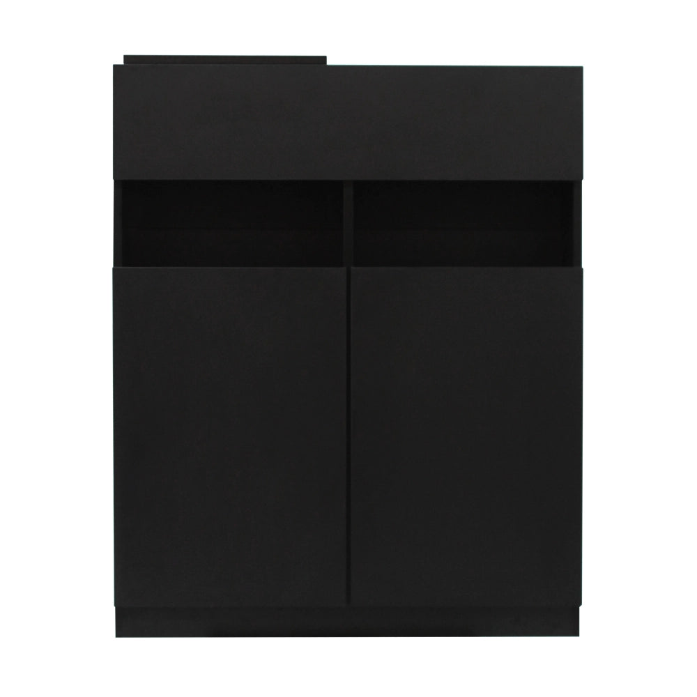 ブラック色シャンプーキャビネット【下台】正面