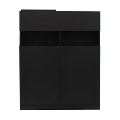 ブラック色シャンプーキャビネット【下台】正面