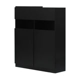 ブラック色シャンプーキャビネット【下台】斜め2