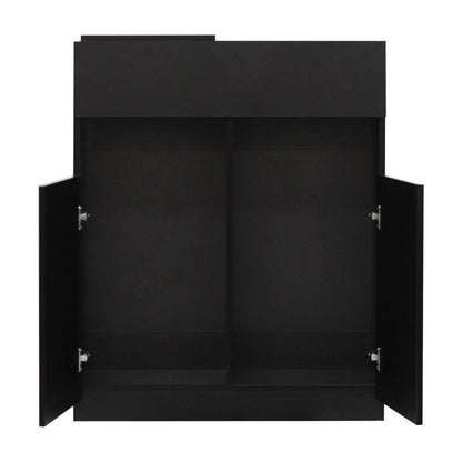 ブラック色シャンプーキャビネット【下台】中身の状態