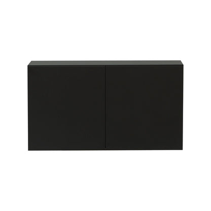 ブラック色フラットシャンプーキャビネット【上台450】正面